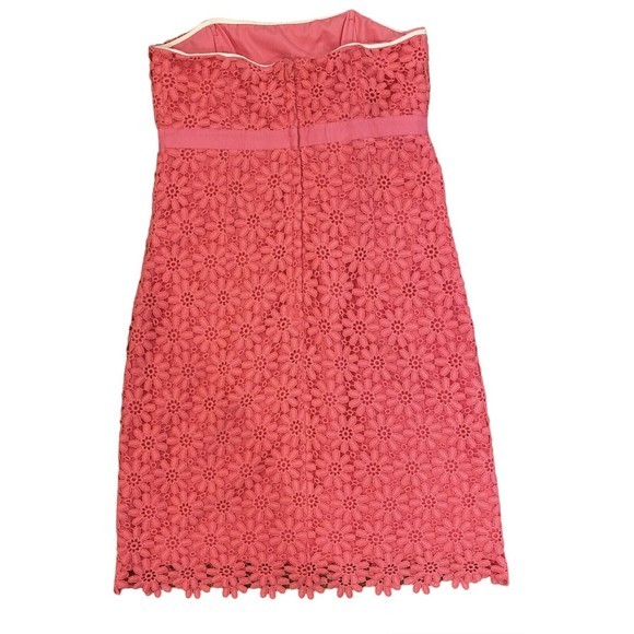 Lilly Pulitzer Strapless “Bowen” Hotty Pink Dress‎ Size 4 - Picture 3 of 8